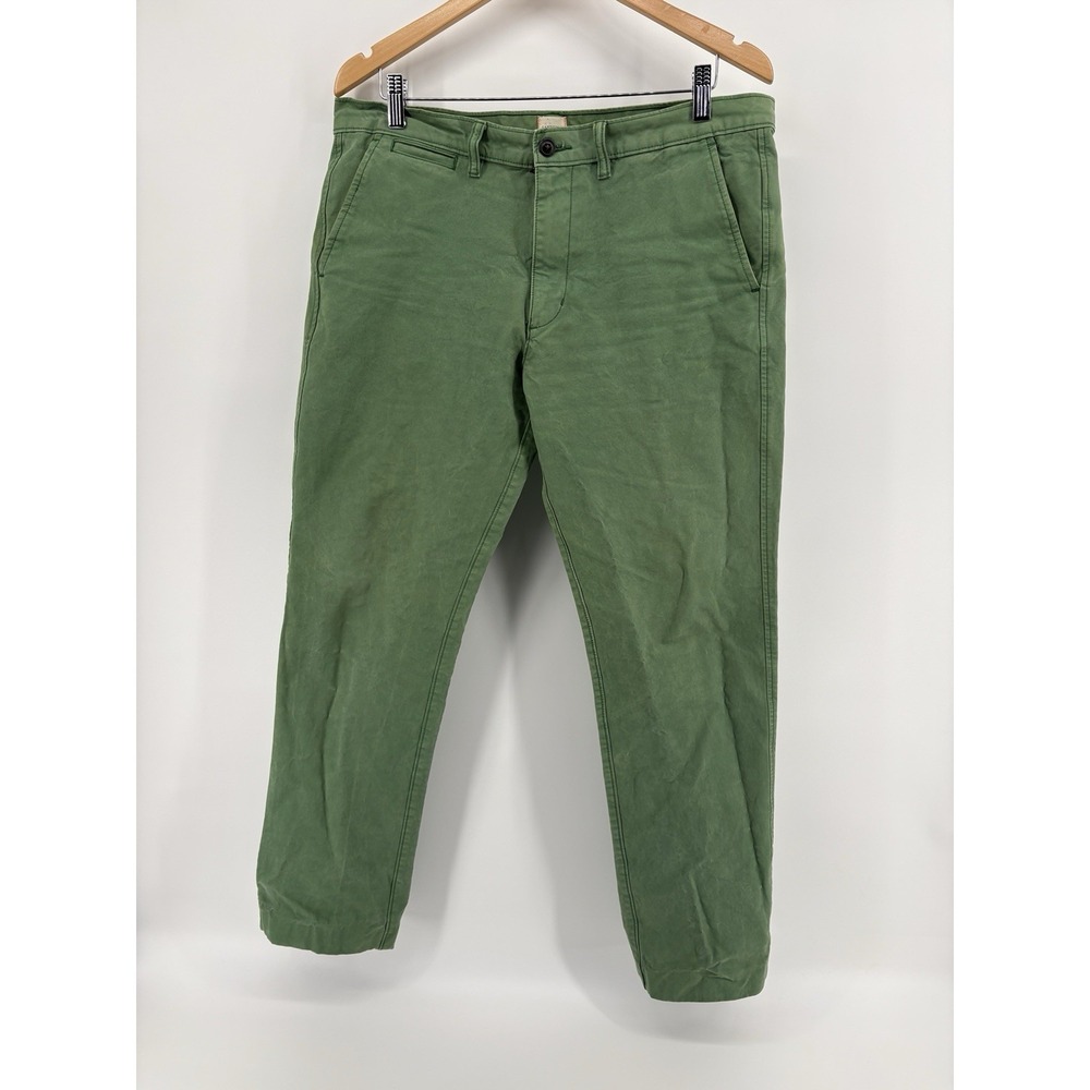 Lands' End Canvas 608 Slim Fit Pants Green Casual Mens Size 34 X 32 - Picture 3 of 8